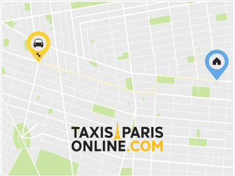 map station de taxi paris