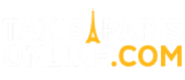 Logo Taxis Paris Online blanc